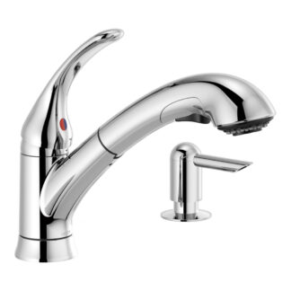 Delta 4362LF-SD Principals Kitchen Faucet with Soap Pump - Chrome