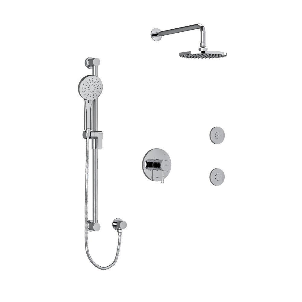 Riobel KIT3545EDTM+C-6-SPEX Edge Shower Kit 3545 - Chrome