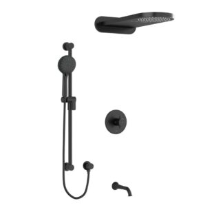 Riobel KIT2745EDTM+BK Edge Shower Kit 2745 - Black