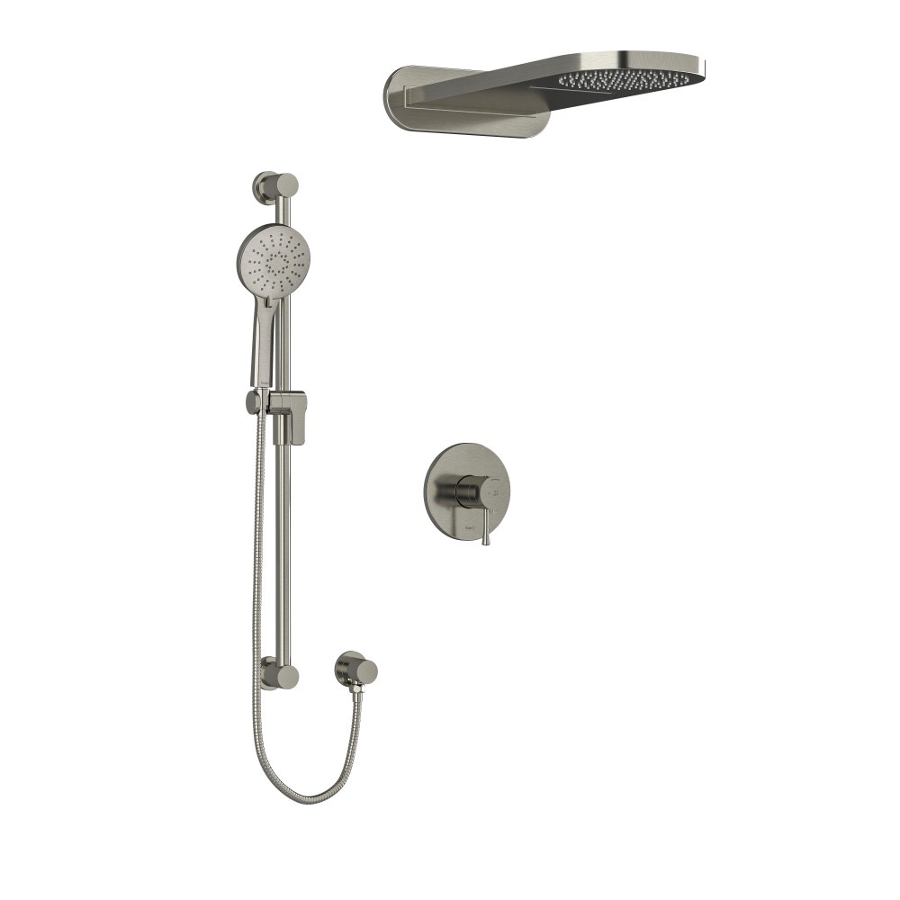 Riobel KIT2745EDTMBN Edge Shower Kit 2745 - Brushed Nickel