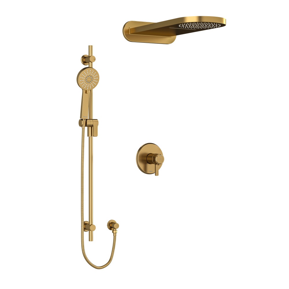 Riobel KIT2745MMRDJBG Momenti Shower Kit 2745 - Brushed Gold