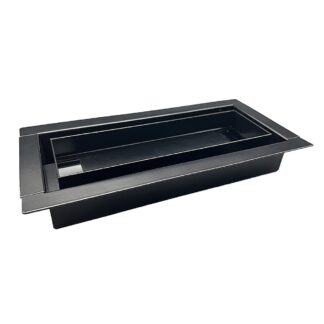 Toolway 110781 4"x10" Steel Drop-In Floor Register - Black
