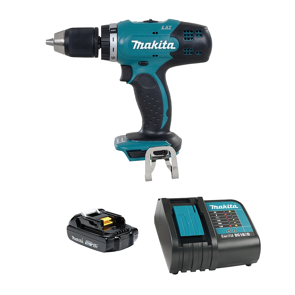 Makita DDF453Y002 18V LXT 1/2" Drill-Driver (Compact x1Kit)