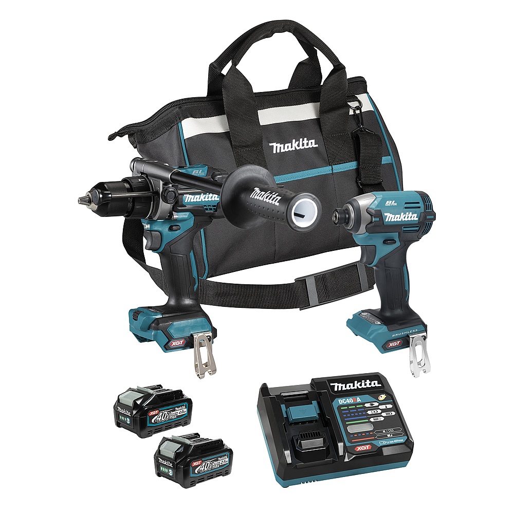 Makita DK0176G207 40Vmax XGT 2PC Combo 4.0Ah x1 2.5Ah x1Kit