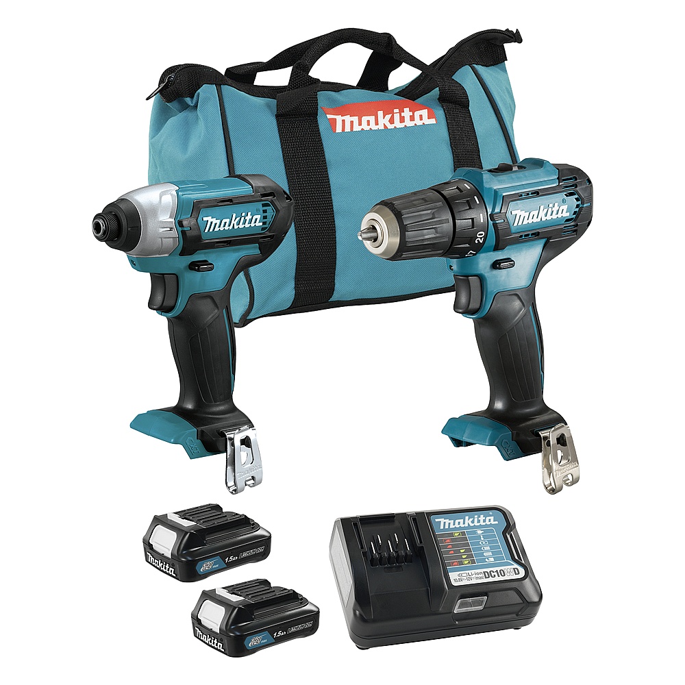 Makita CLX224 12Vmax CXT 2PC Combo 1.5Ah Kit (TD110DZ+DF333DZ)