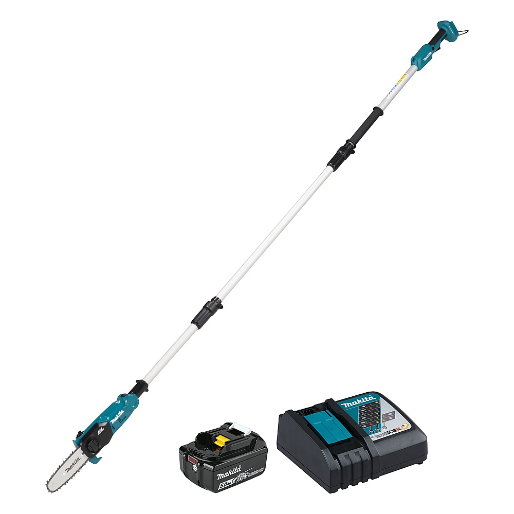 Makita DUA200RT 18V LXT Brushless 8" Telescopic Pole Chainsaw (5.0Ah x1 Kit)