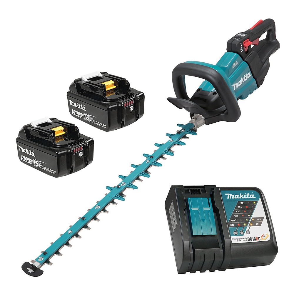 Makita DUH602RTE 18V LXT Brushless 24" Hedge Trimmer (5.0Ah x2Kit)