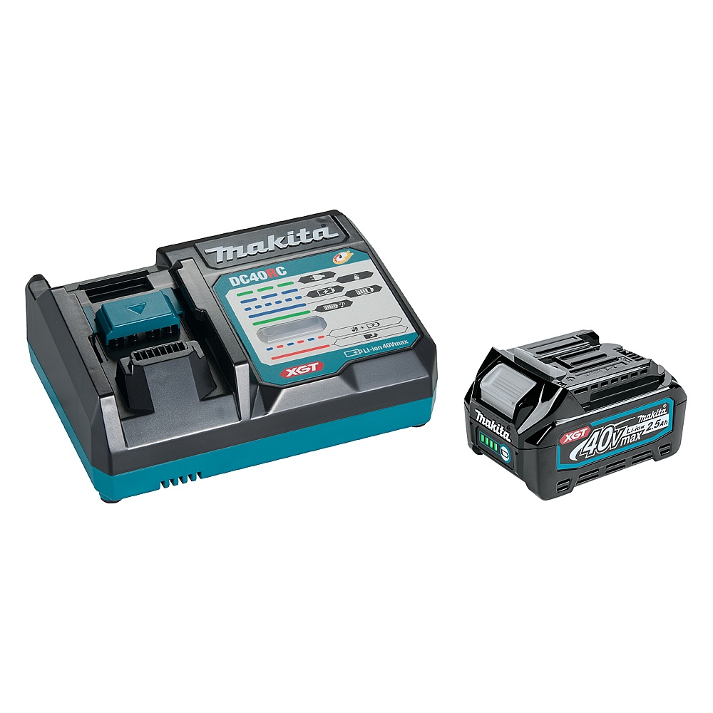 Makita T-05929 40Vmax XGT Battery & Fast Charger Starter Kit (2.5Ah)