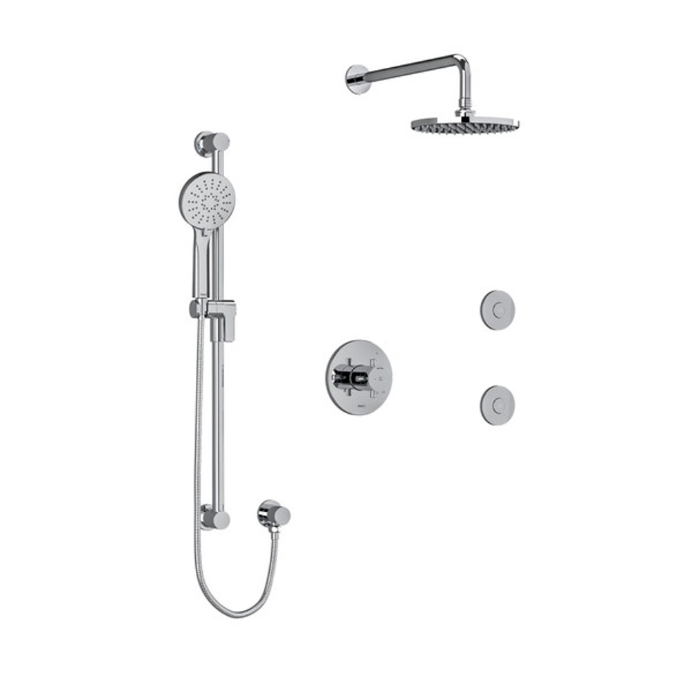 Riobel KIT3545EDTMC Edge Shower Kit 3545 - Chrome
