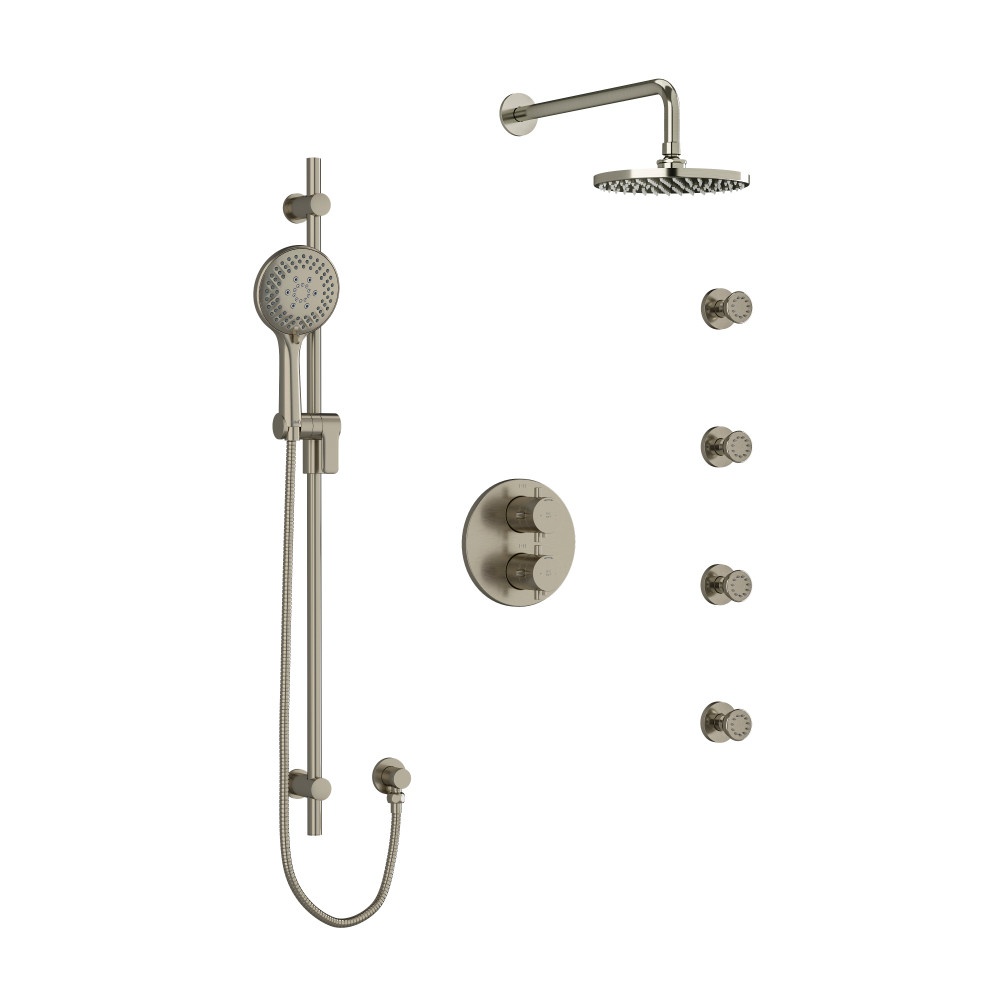 Riobel KIT446EDTMBN Edge Shower Kit 446 - Brushed Nickel