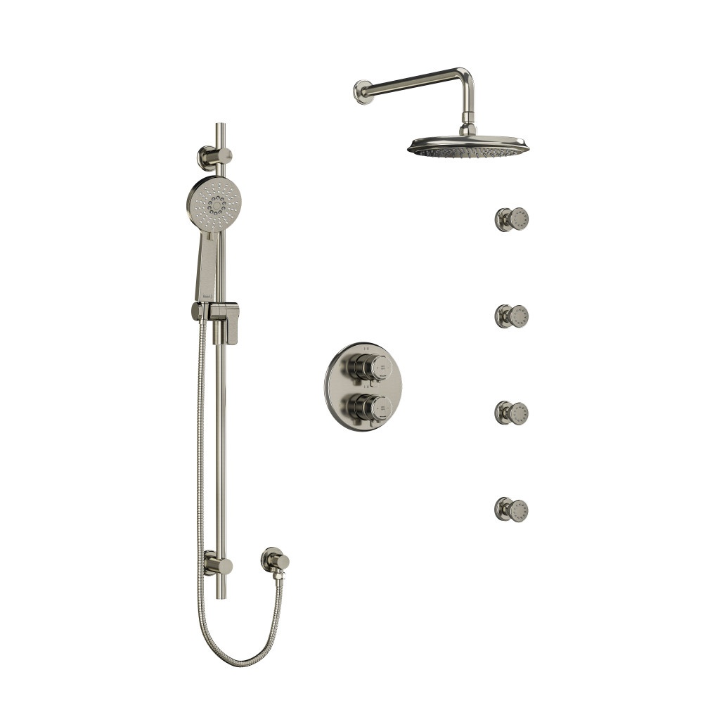 Riobel KIT446MMRDJBN Momenti Shower Kit 446 - Brushed Nickel