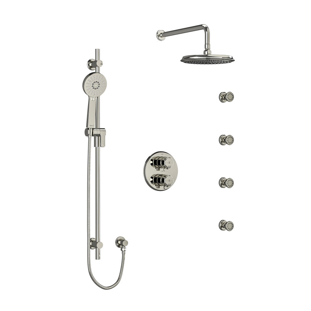 Riobel KIT446MMRDJPN Momenti Shower Kit 446 - Polished Nickel