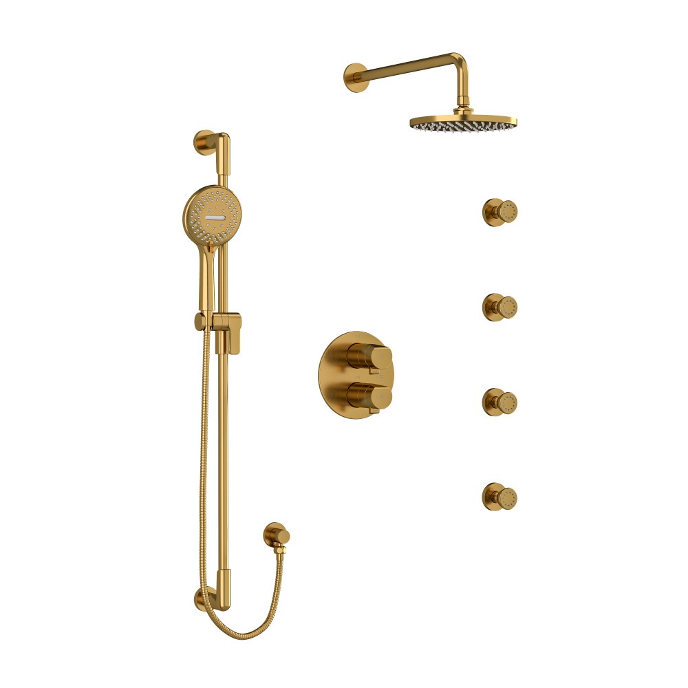 Riobel KIT446PBBG Parabola Shower Kit 446 - Brushed Gold