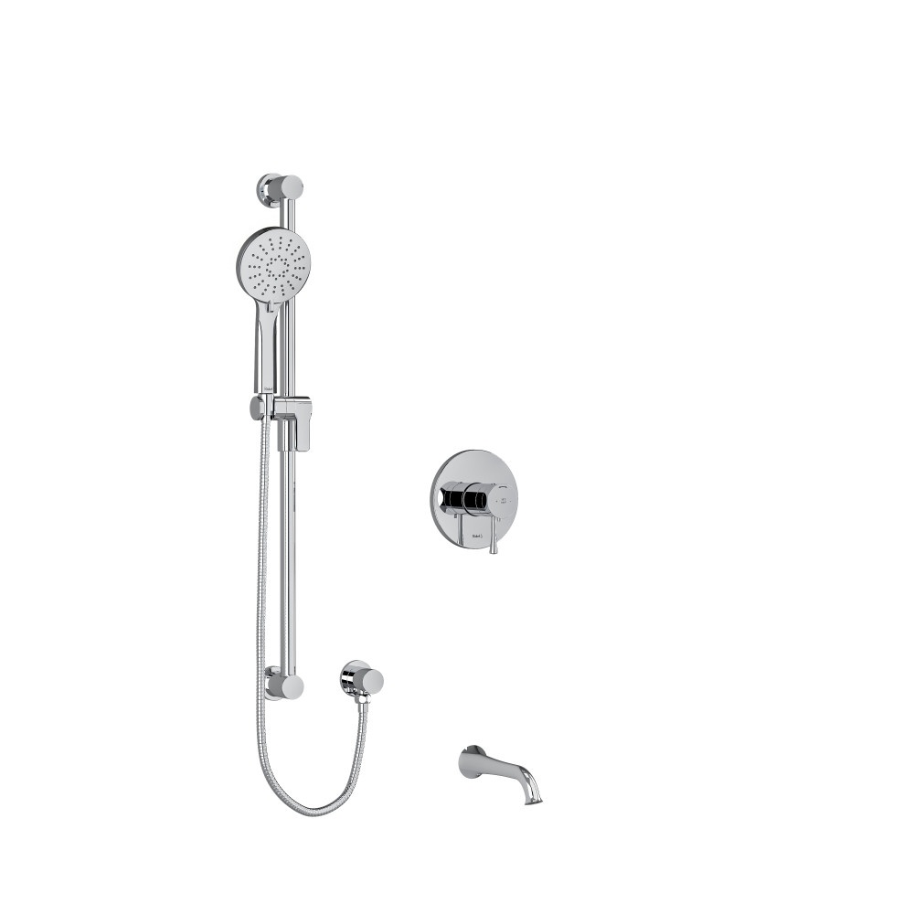 Riobel TKIT1244EDTMC Edge Shower Kit 1244 Trim - Chrome