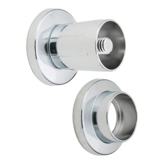 Master Plumber 508 Zinc Shower Rod Holder, 2 Pack - Chrome