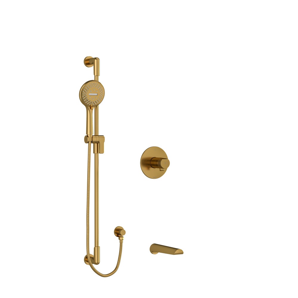 Riobel TKIT1244PBBG Parabola Shower Kit 1244 Trim - Brushed Gold