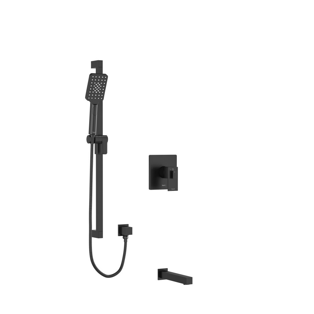 Riobel TKIT1244USBK Kubik Shower Kit 1244 Trim - Black