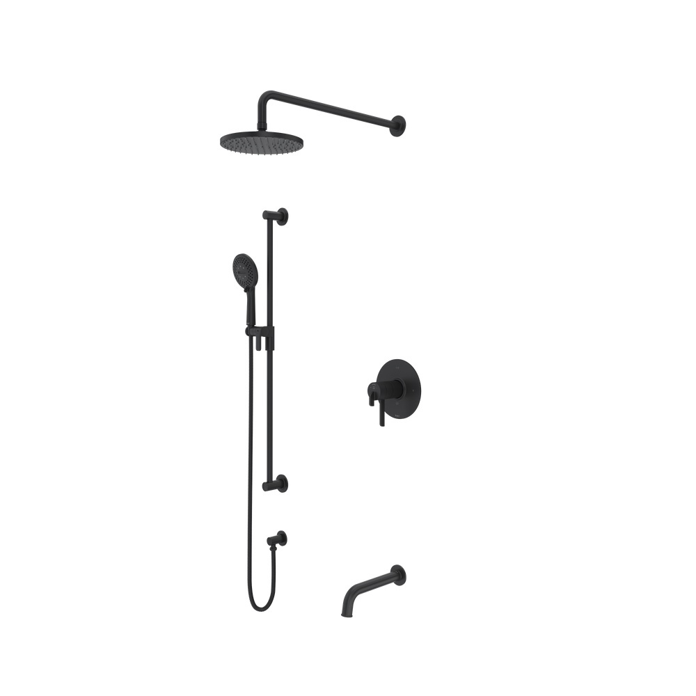 Riobel TKIT1345AUBK-CW Authentica Shower Kit 1345 Trim - Black