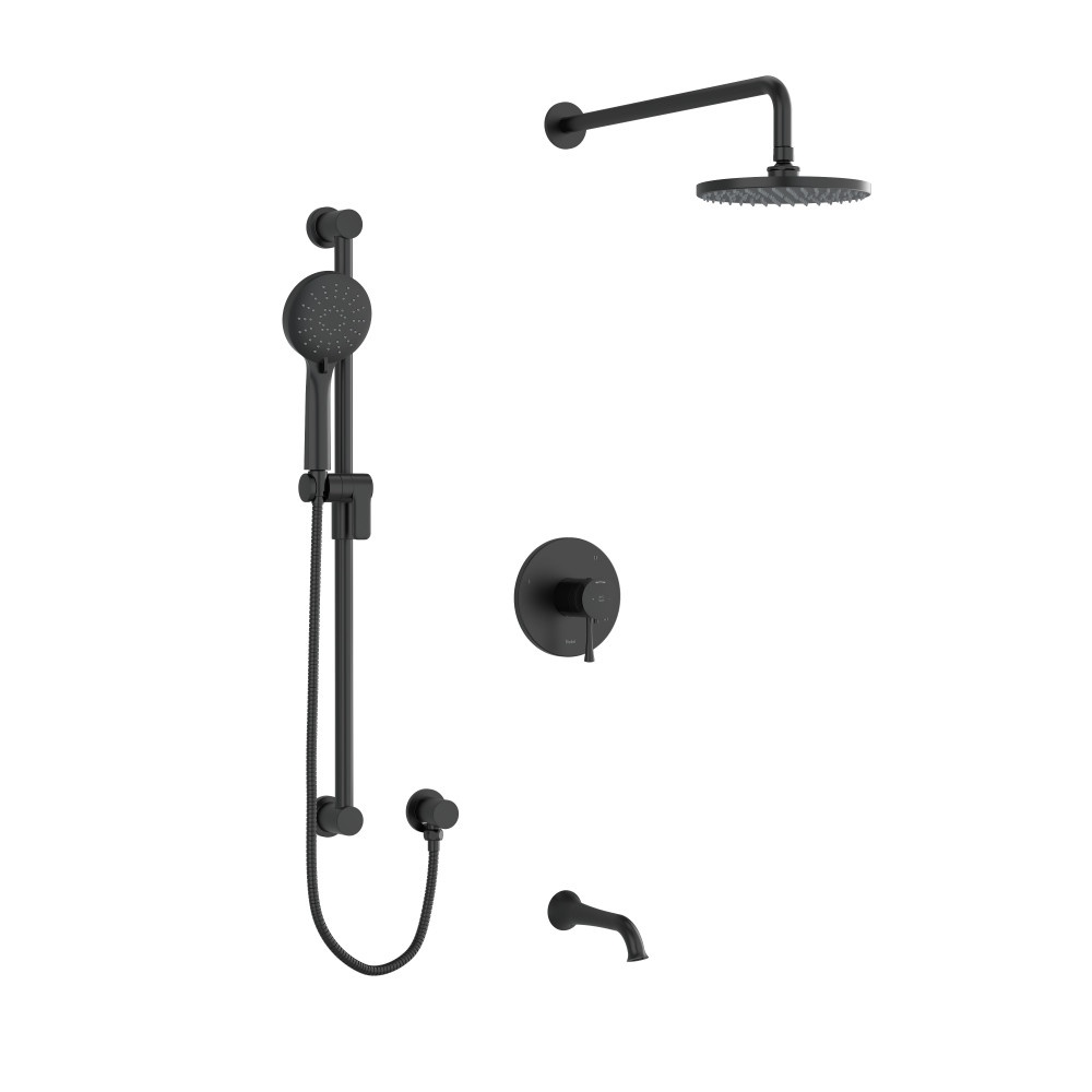 Riobel TKIT1345EDTMBK Edge Shower Kit 1345 Trim - Black