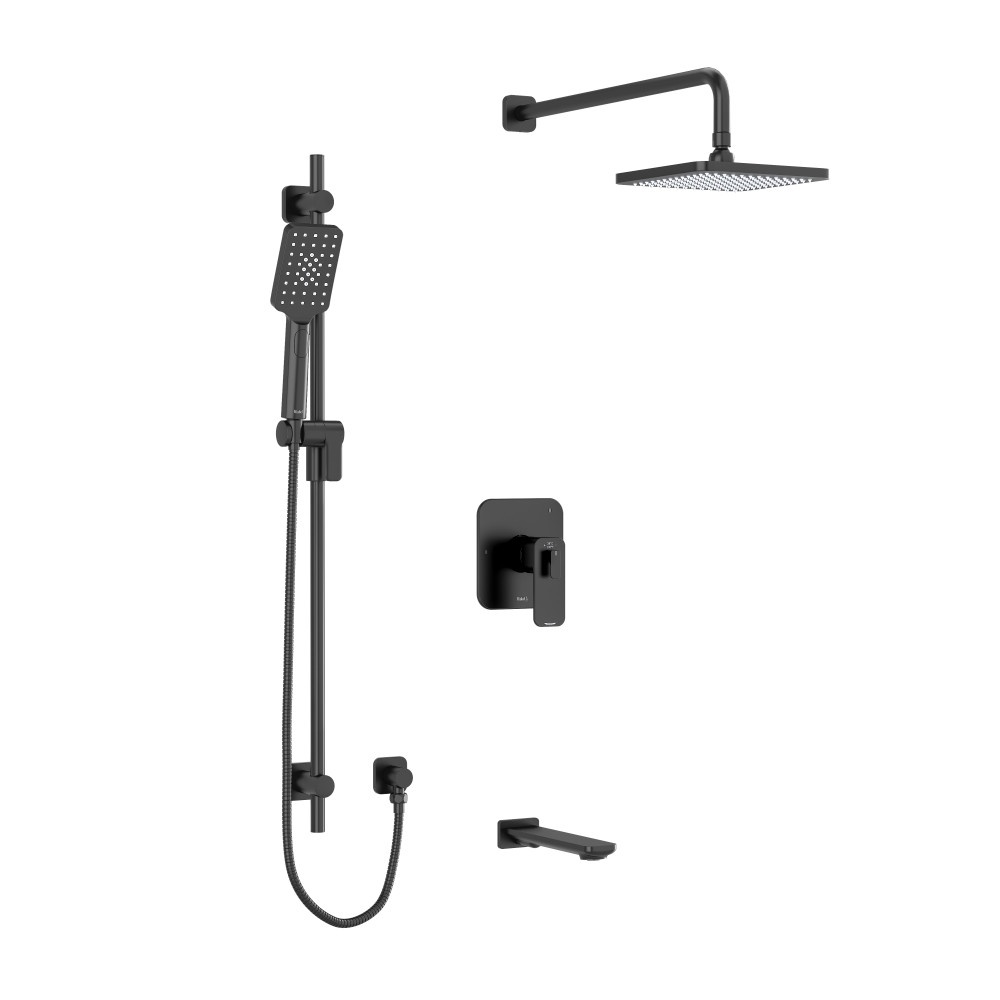 Riobel TKIT1345EQBK Equinox Shower Kit 1345 Trim - Black