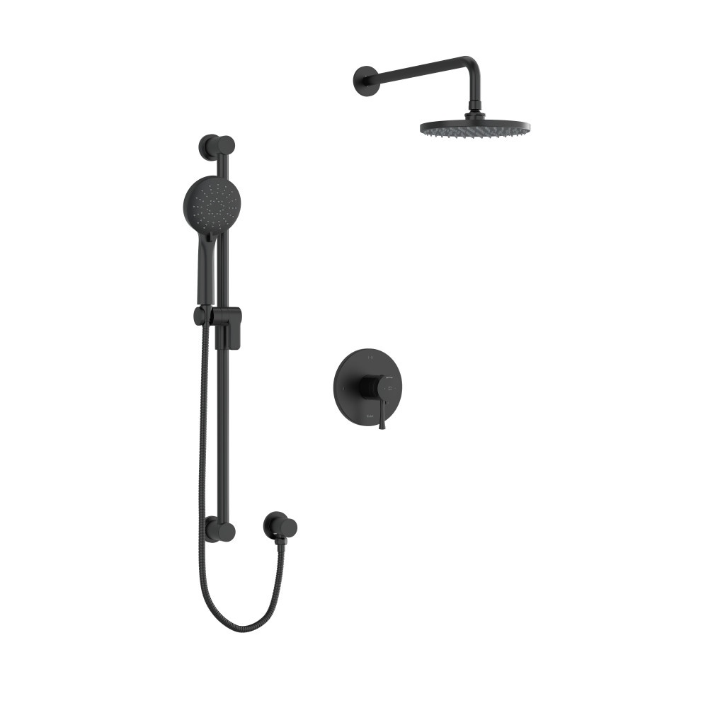 Riobel TKIT323EDTMBK Edge Shower Kit 323 Trim - Black
