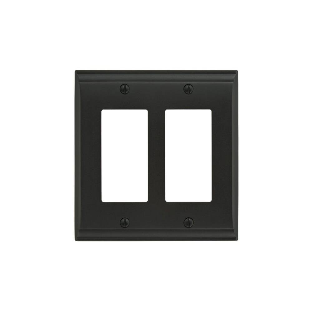 Amerock BP36505BBR Candler Collection 2 Rocker Wall Plate - Black Bronze