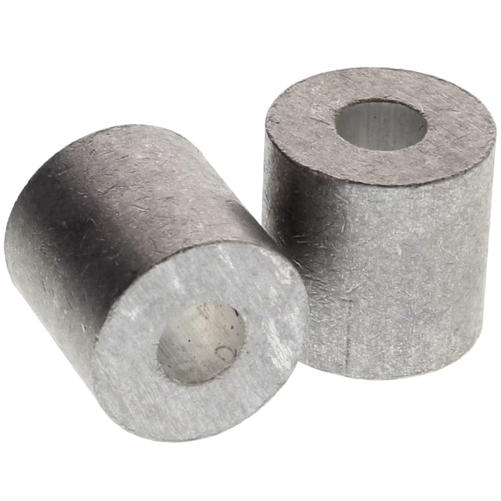 Mibro 956210 3/16" Aluminum Cable Stop, 12 Pack