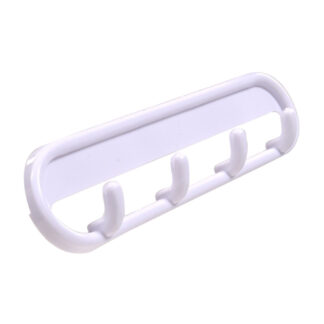 Hillman 852100 4-Prong Plastic Adhesive Hook - White