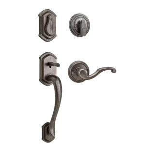 Weiser GCL9471MOMY502VP Monaco & Maya Handle Set - Rustic Pewter