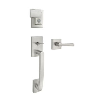 Weiser GLA9471BTRVGL15VP Brentridge & Vandagriff Handle Set - Satin Nickel