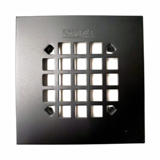 OS&B SDS-1MBL Square Snap-On Drain Cover - Matte Black