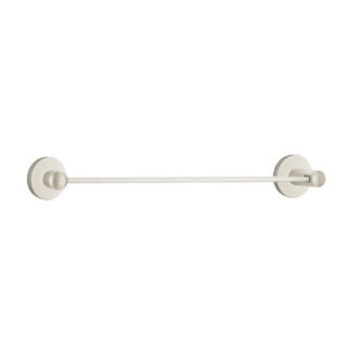 Emtek 2802200US15 24" Round Flange Towel Bar - Satin Nickel