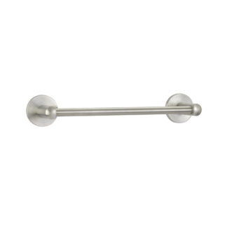 Emtek 2802100US15 18" Round Flange Towel Bar - Satin Nickel