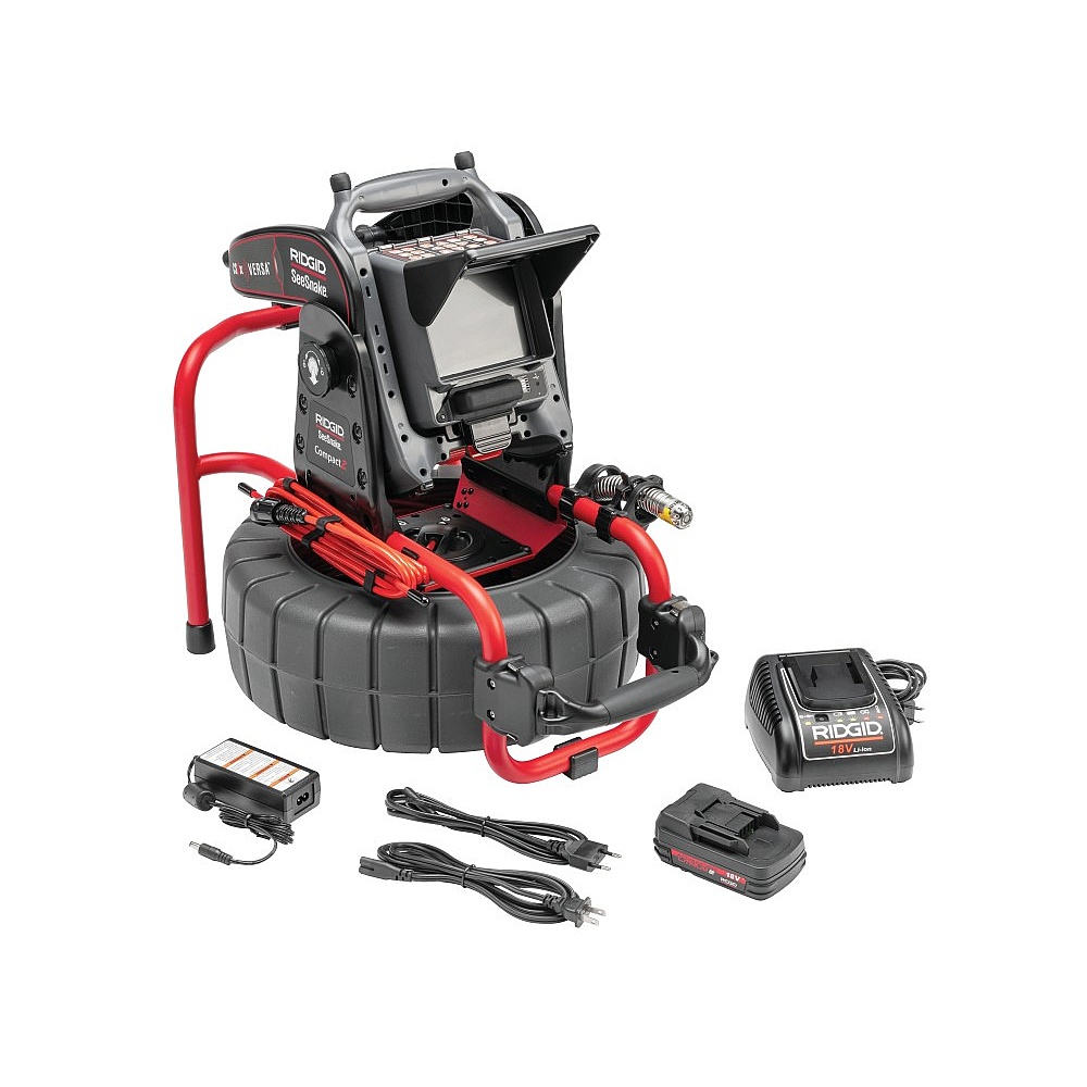 Ridgid 65098 Seesnake® Compact2 System, Includes Cs6X Versa Digital Recording Monitor