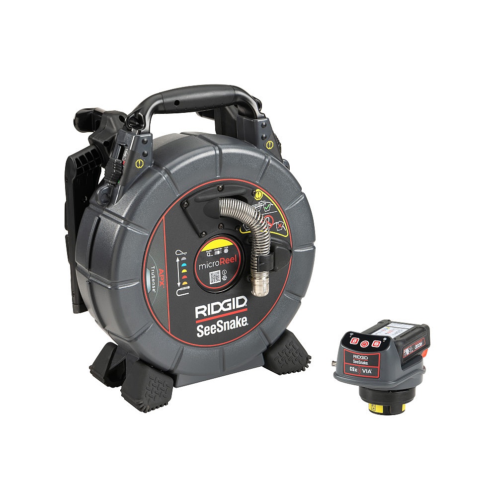 Ridgid 78728 Seesnake® Mircroreel Apx & Csx Via System With Trusense® - 1 Battery And 1 Charger Included