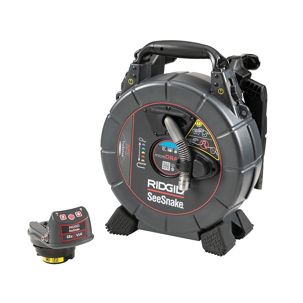 Ridgid 80653 Seesnake® Microdrain Apx & Csx Via System With Trusense® - 1 Battery And 1 Charger Included