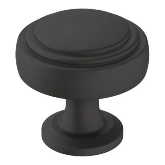 Amerock BP36765FB 1-1/4" Winsome Knob - Matte Black