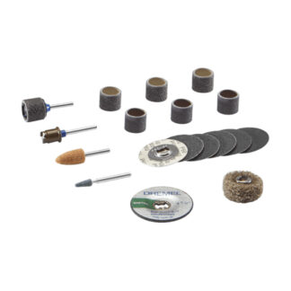 Dremel EZ727-01 EZ Lock™ Sanding and Grinding Rotary Accessory Kit, 18 Pack