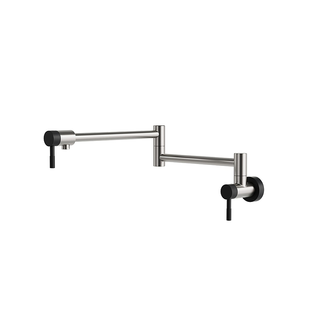 Aquabrass Xpress ABFK6230PBNVD 6230P Umix Pot Filler with 2 Actuators - Brushed Nickel PVD