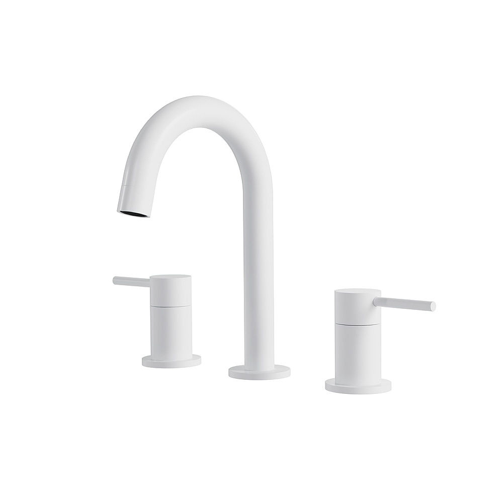 Aquabrass Xpress ABFB62316WH 62316 Umix Widespread Lavatory Faucet - White