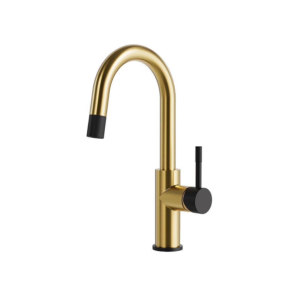 Aquabrass Xpress ABFK6235BBNVD 6235B Umix Pull-Down 1 Spray Bar Faucet - Brushed Nickel PVD