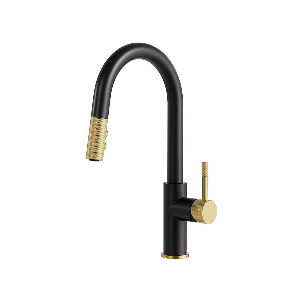 Aquabrass Xpress ABFK6235NEBK 6235N Umix Pull-Down 2 Spray Kit Faucet - Electro Black