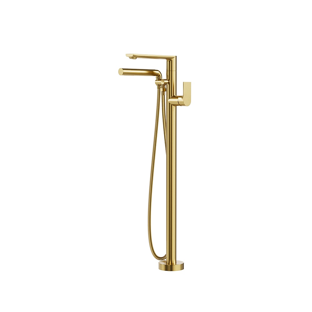 Aquabrass Xpress ABFBTMR84SUVD Tmr84 Tmr Plus Floor Tub Filler with Handshower - Sunset PVD