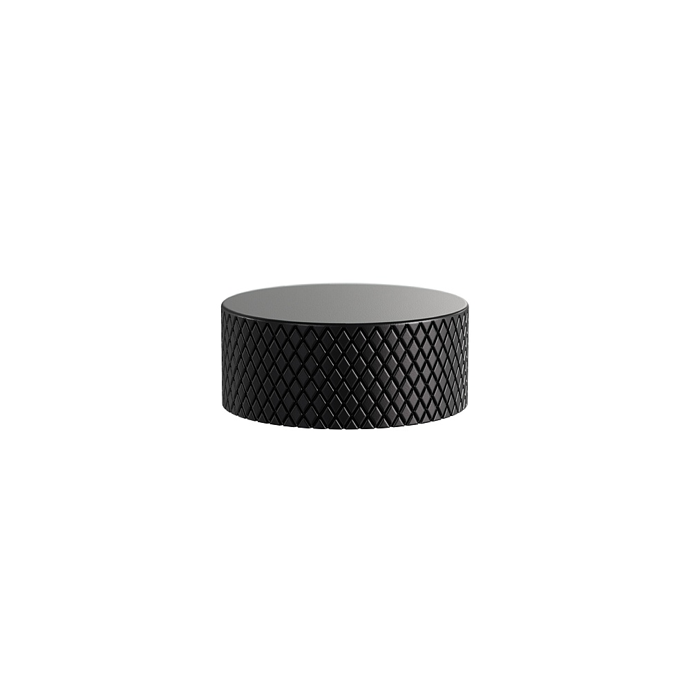Aquabrass Xpress ABSHXPKTHEBK Xpkth Umix Knurled Round Thermo Handle Base - Electro Black