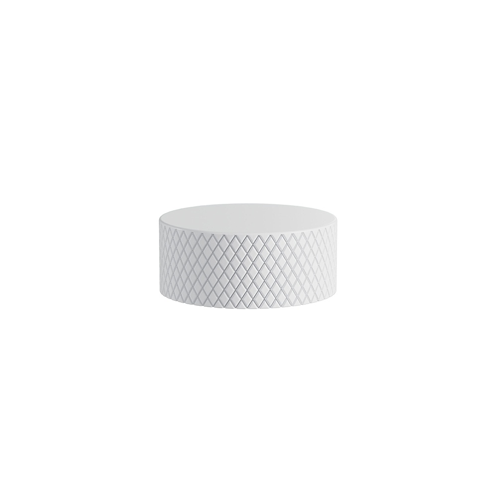Aquabrass Xpress ABSHXPKTHWH Xpkth Umix Knurled Round Thermo Handle Base - White