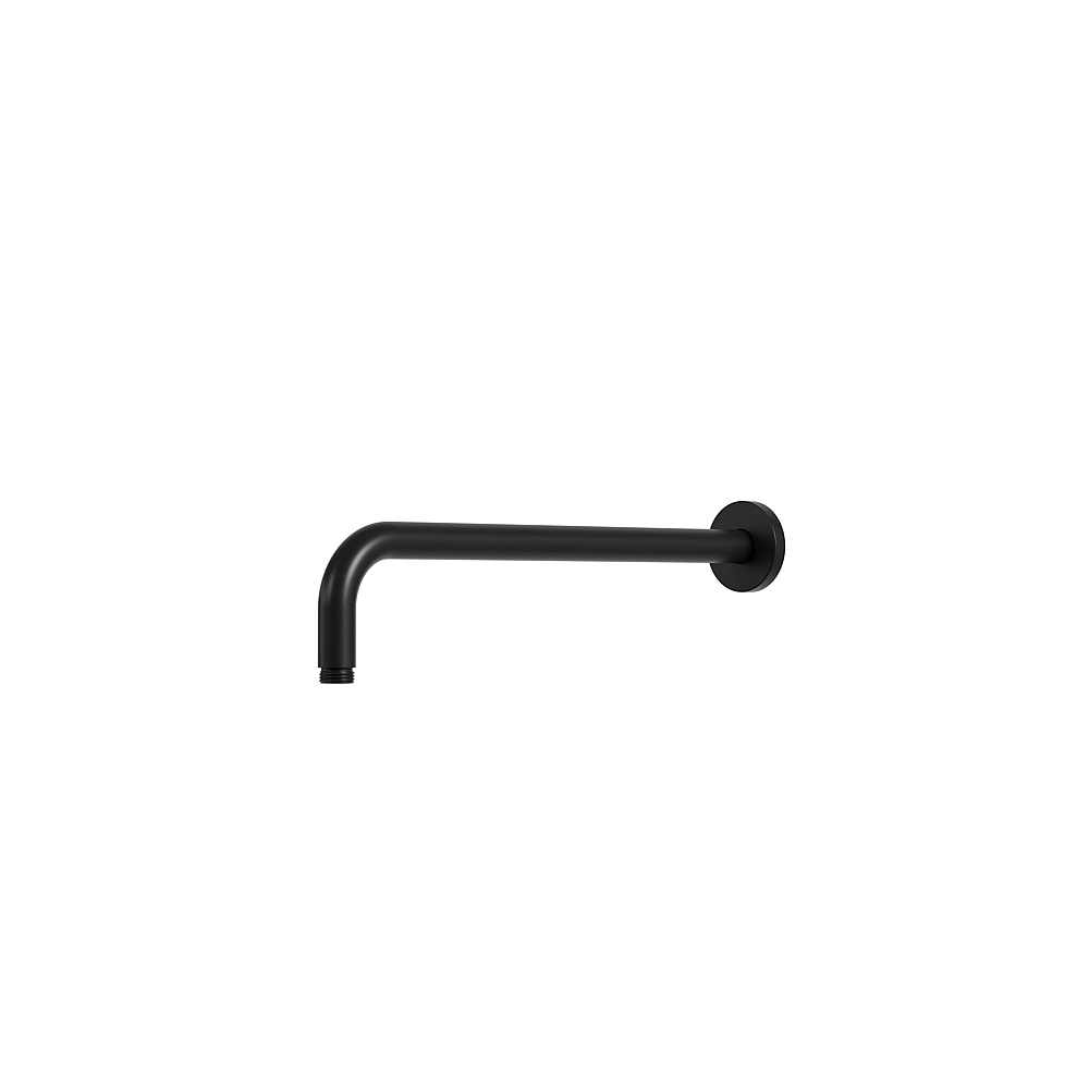 Aquabrass Xpress ABSCXPR61EBK Xpr61 15'' Wall Shower Arm with Round Flange - Electro Black