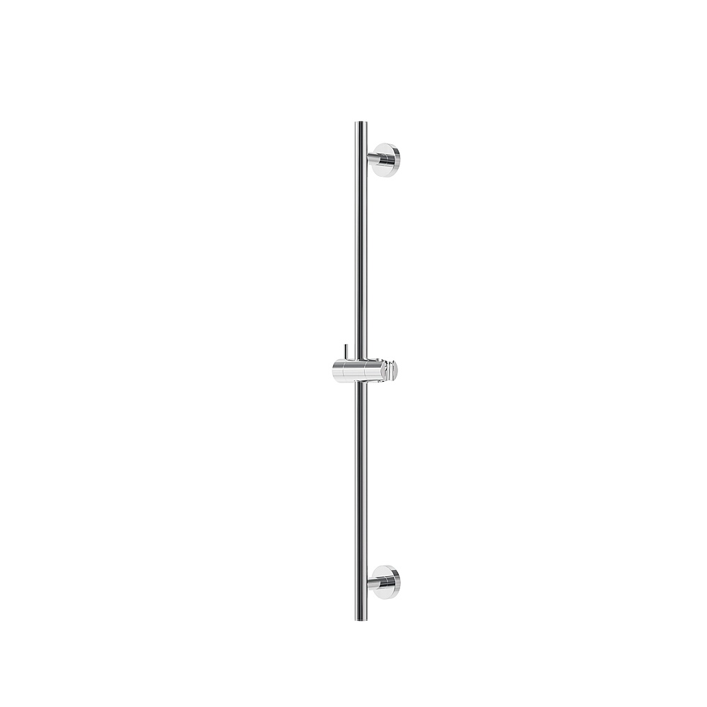 Aquabrass Xpress ABSCXPR86PC Xpr86 Round Shower Rail Only with Slider - Polished Chrome