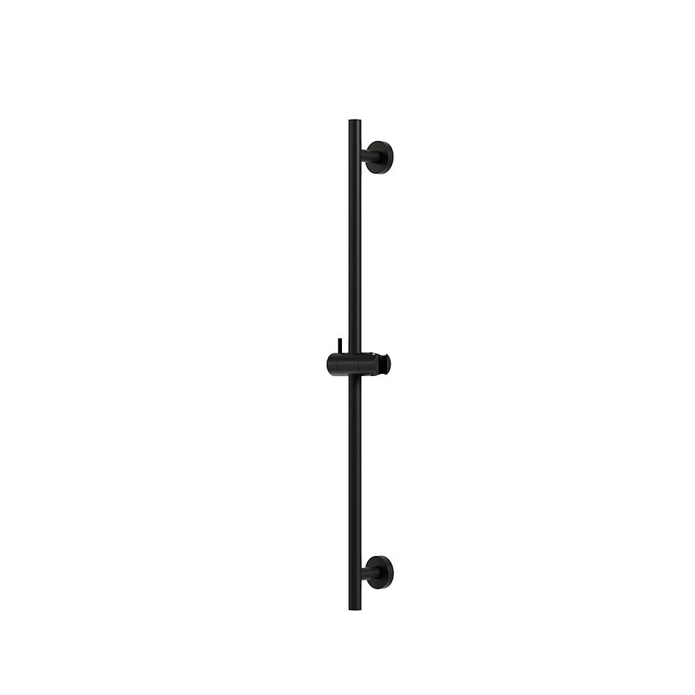 Aquabrass Xpress ABSCXPR86EBK Xpr86 Round Shower Rail Only with Slider - Electro Black