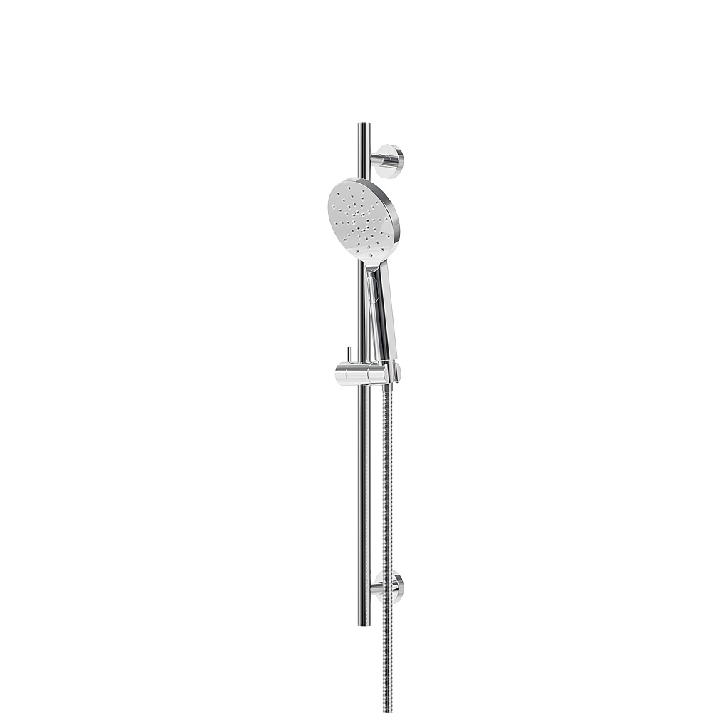 Aquabrass Xpress ABSCXPR95PC Xpr95 Complete Round Shower Rail - 3 Functions Handshower - Polished Chrome