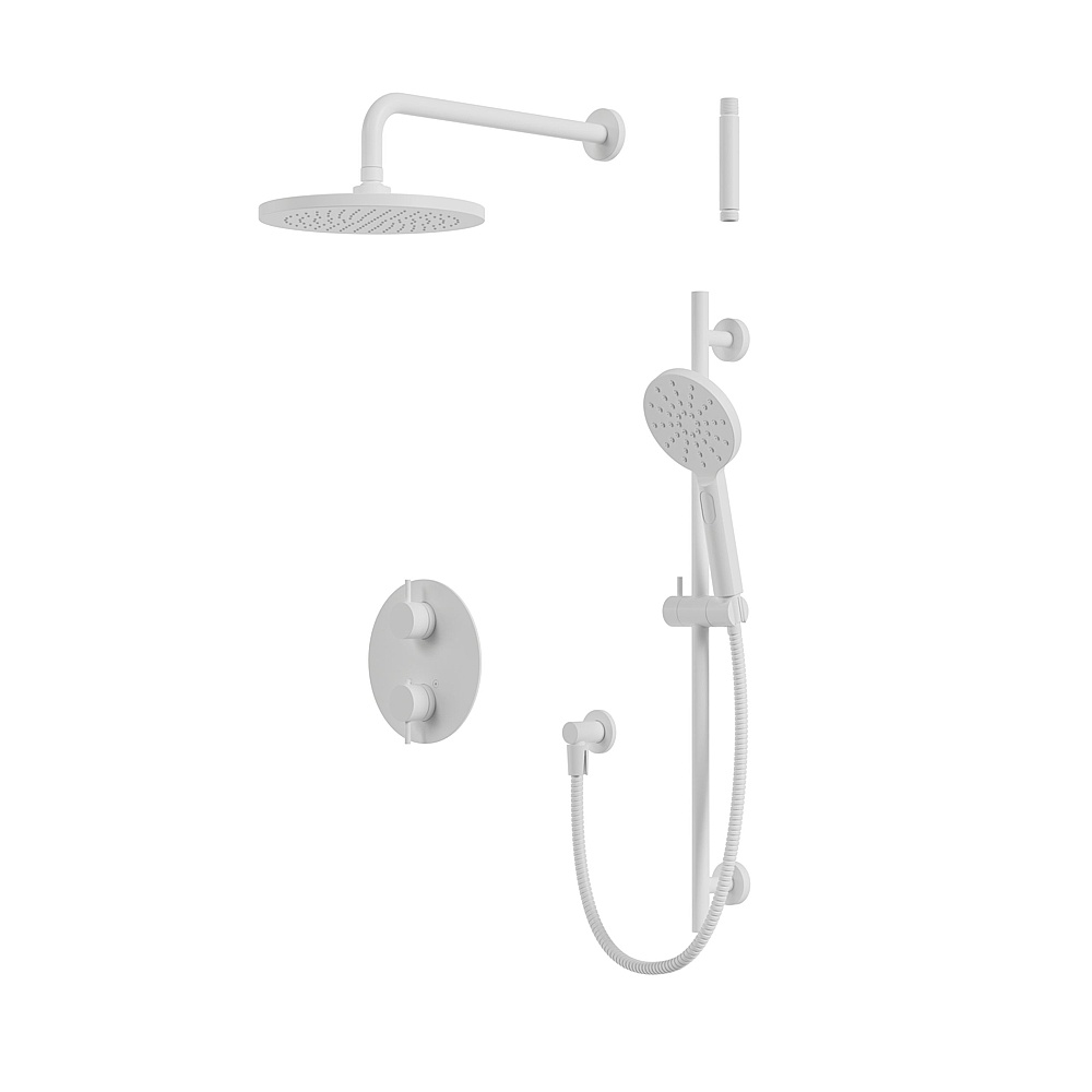 Aquabrass Xpress ABSZXPRK01WH Xprk01 Thermo Shower Kit - 2-Way Shared - White